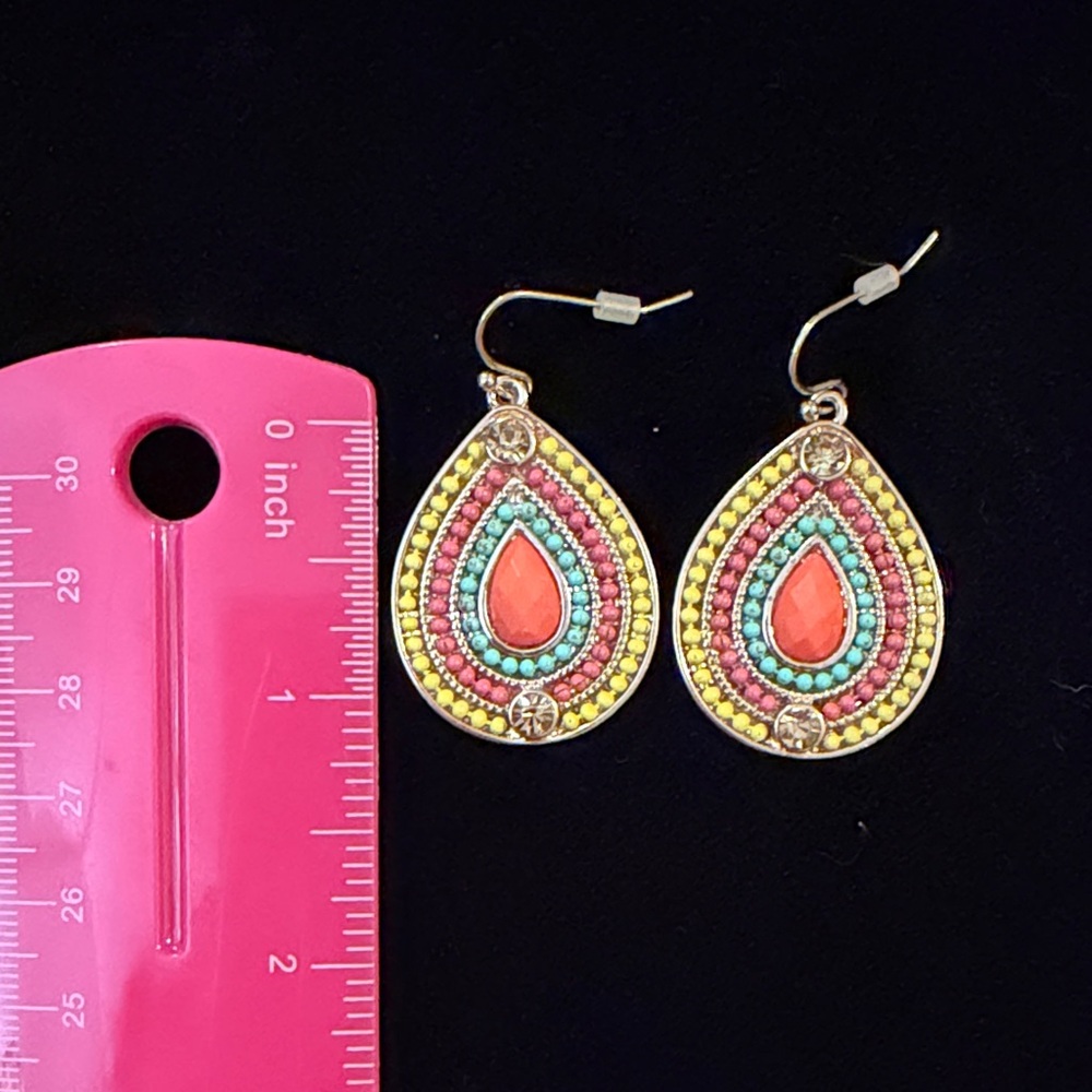 Colorful Teardrop Earrings